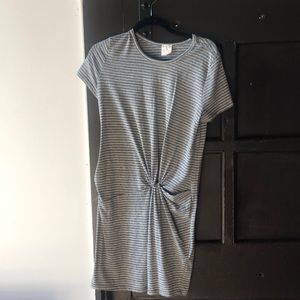 Body con front knot dress